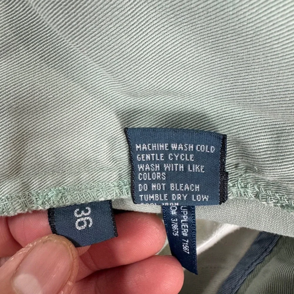 VTG Polo by Ralph Lauren Classic Fit 9in Shorts Mens 36 Sage Green Flat Front